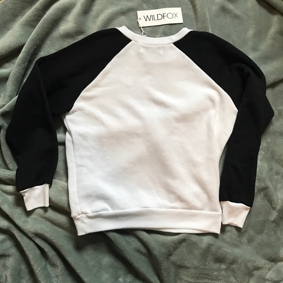 Wildfox "Snow Bum" Junior Sweatshirt - Picture 7 of 8